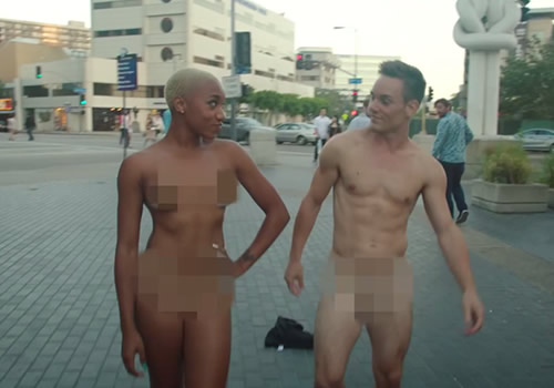 Watch This : Naked In The Streets Of L.A!