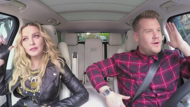 Watch This : Madonna Carpool Karaoke